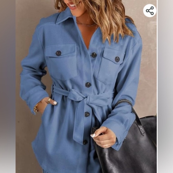 NWOT Women’s Button Down Shacket Jacket - Picture 9 of 9